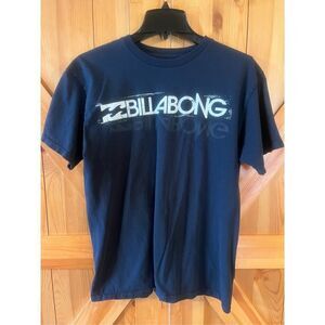 Billabong Graphic T-Shirt Mens M Logo Black Short Sleeve Surf Skate Spellout Top